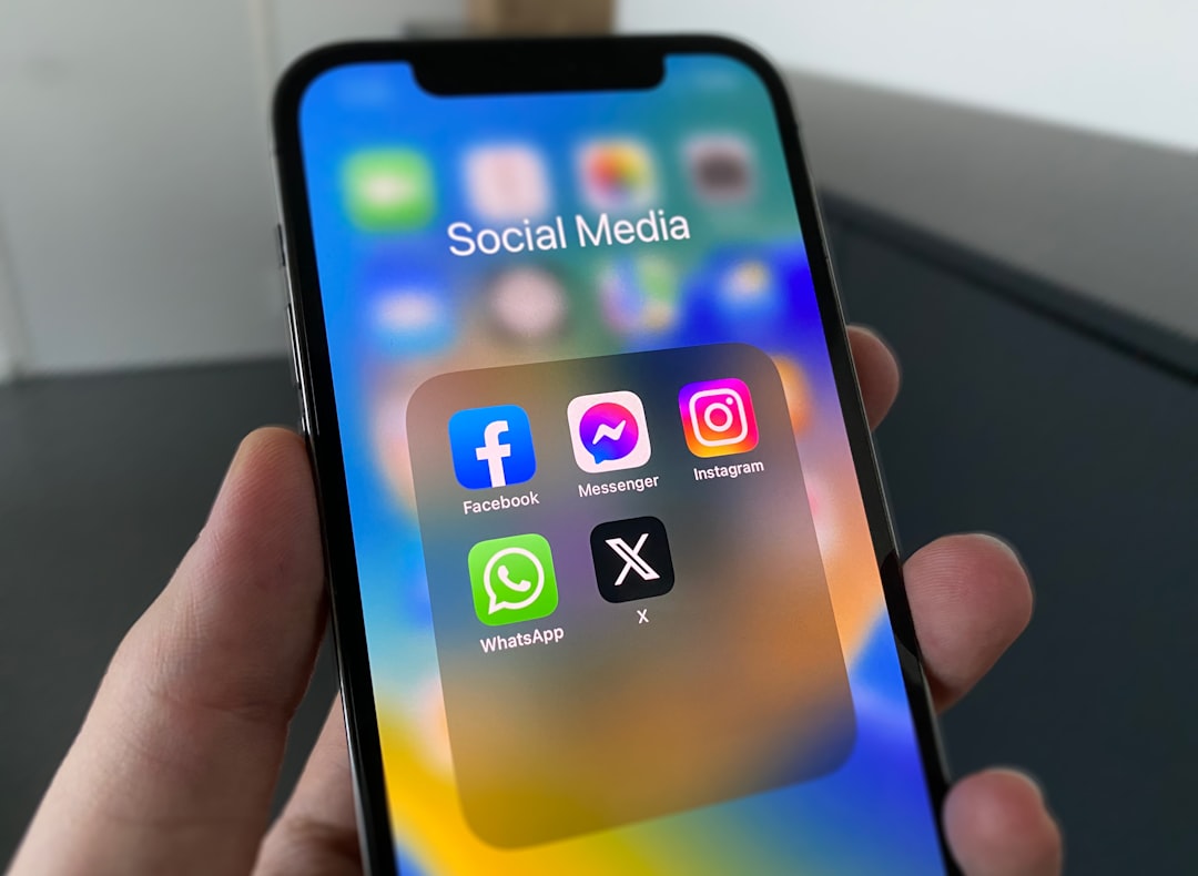 Phone showing a social media feed with engagement notifications